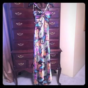Unique colorful prom dress